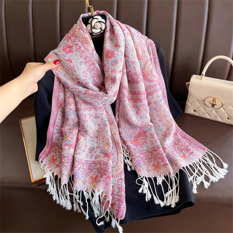 Lefèvre™ Écharpe à Motifs Bohème