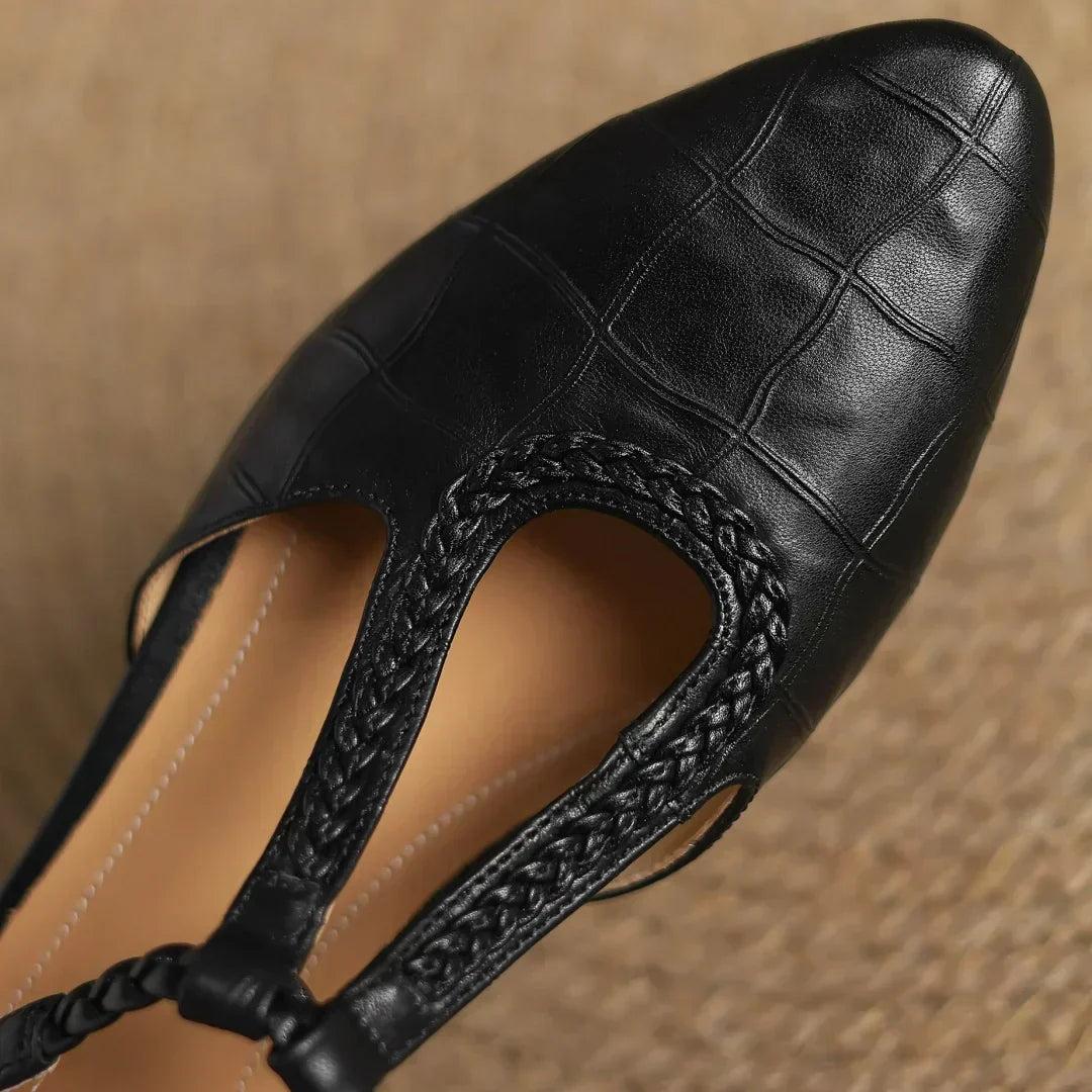 Eliane – Leather Mary Janes