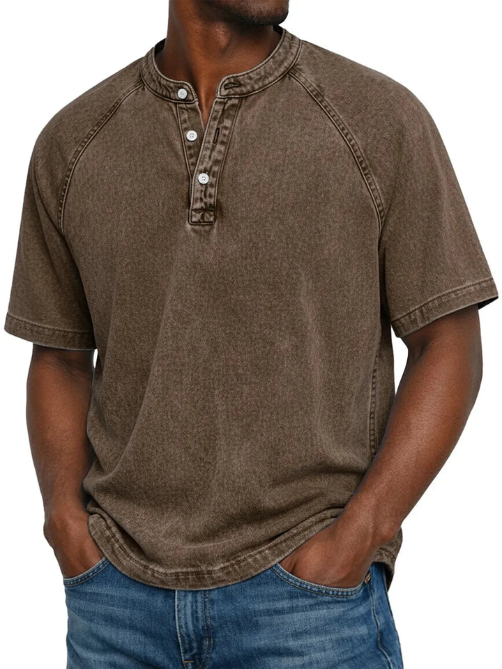 Mike™  Chemise vintage boutonnée pour homme