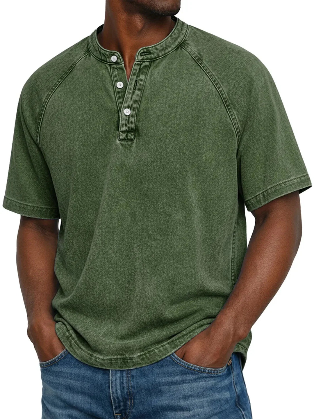 Mike™  Chemise vintage boutonnée pour homme