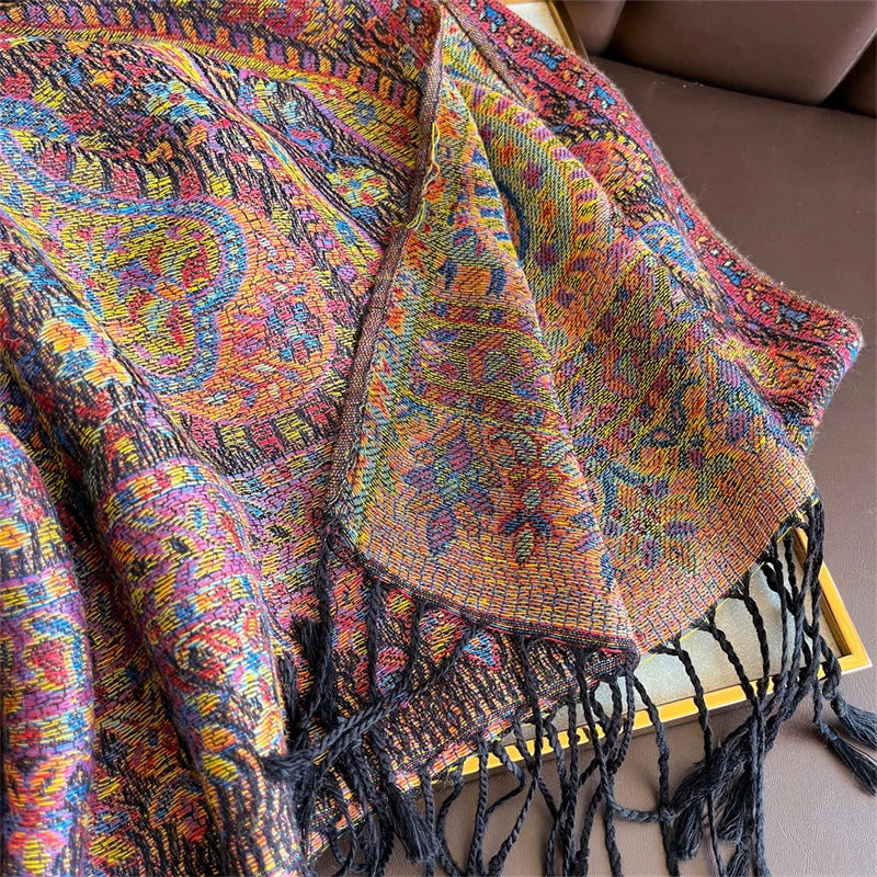 Lefèvre™ Écharpe à Motifs Bohème