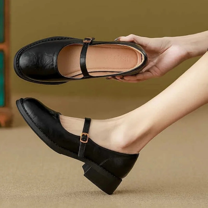 Brigitte – Comfort Leather Mary Janes