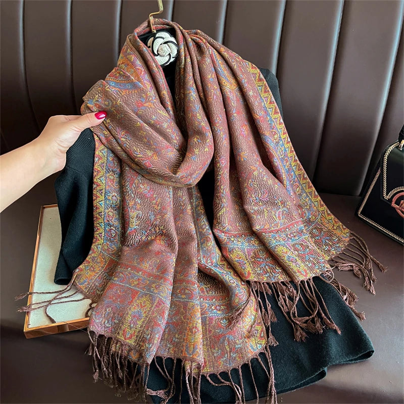 Lefèvre™ Écharpe à Motifs Bohème