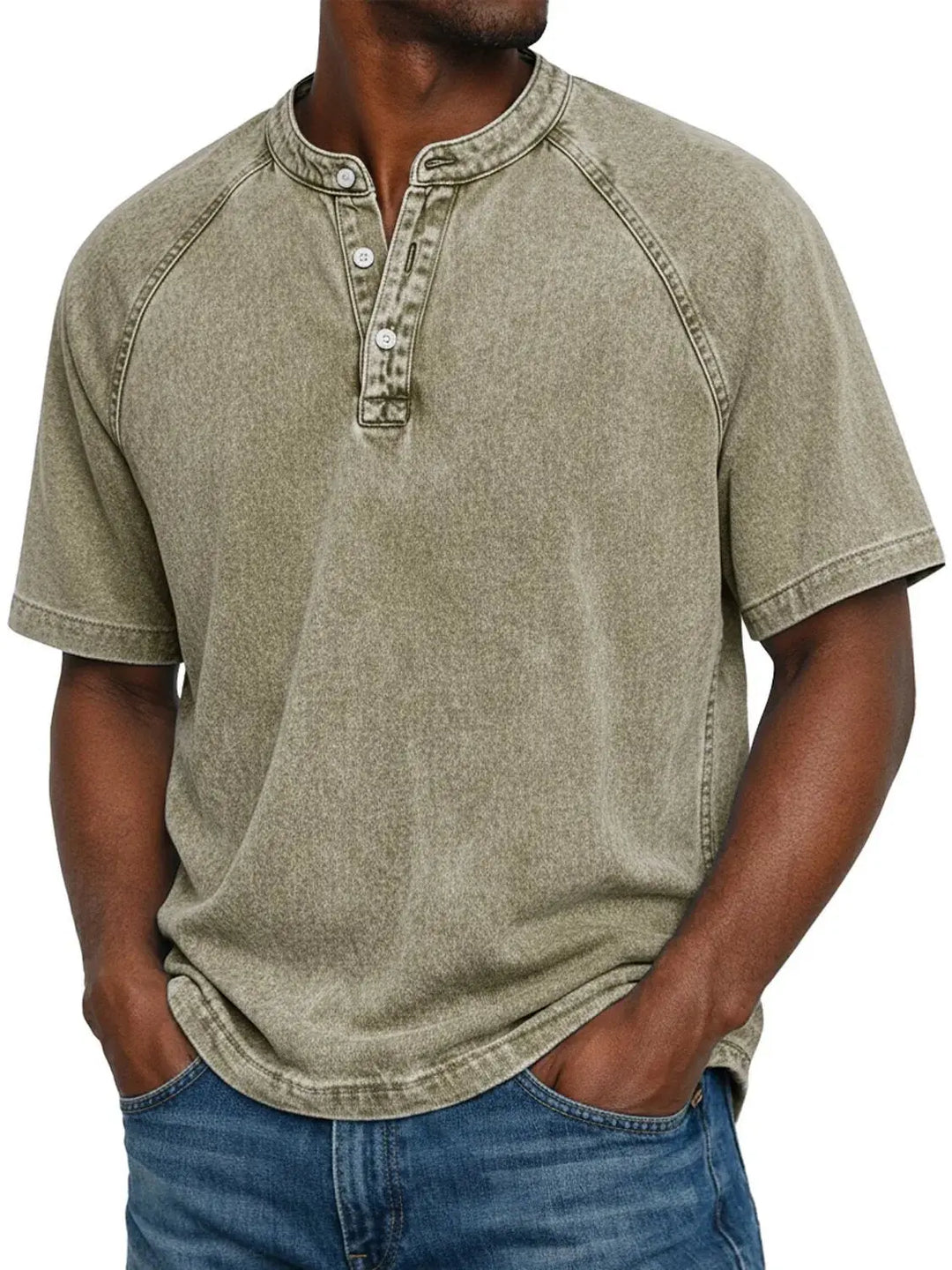 Mike™  Chemise vintage boutonnée pour homme