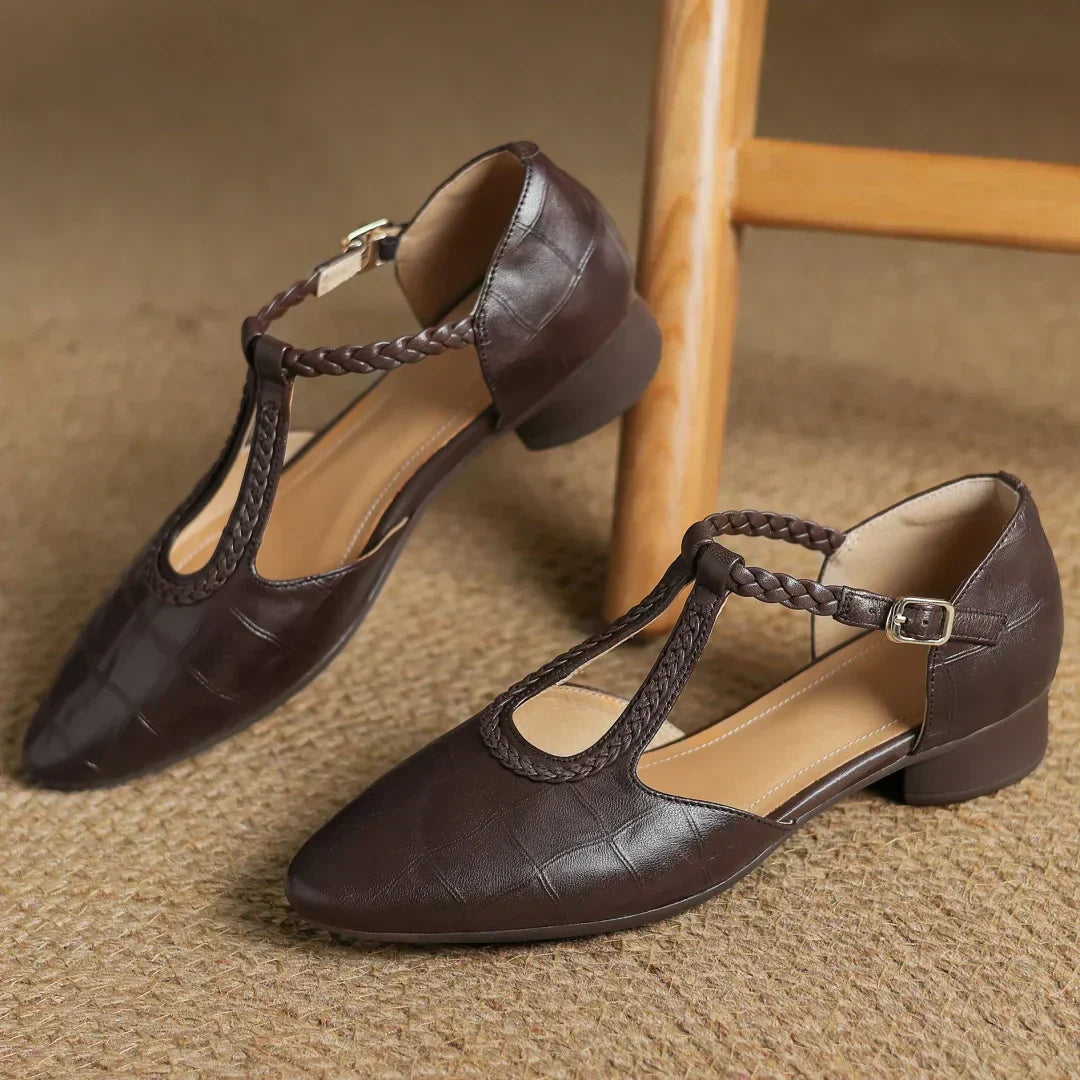 Eliane – Leather Mary Janes