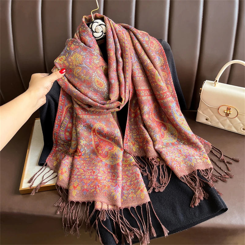 Lefèvre™ Écharpe à Motifs Bohème
