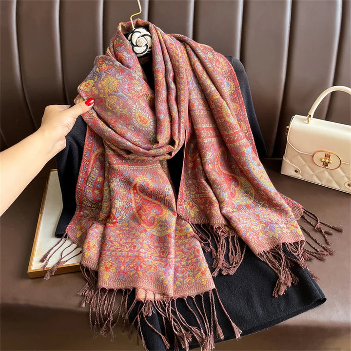 Lefèvre™ Écharpe à Motifs Bohème