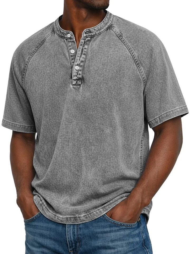 Mike™  Chemise vintage boutonnée pour homme