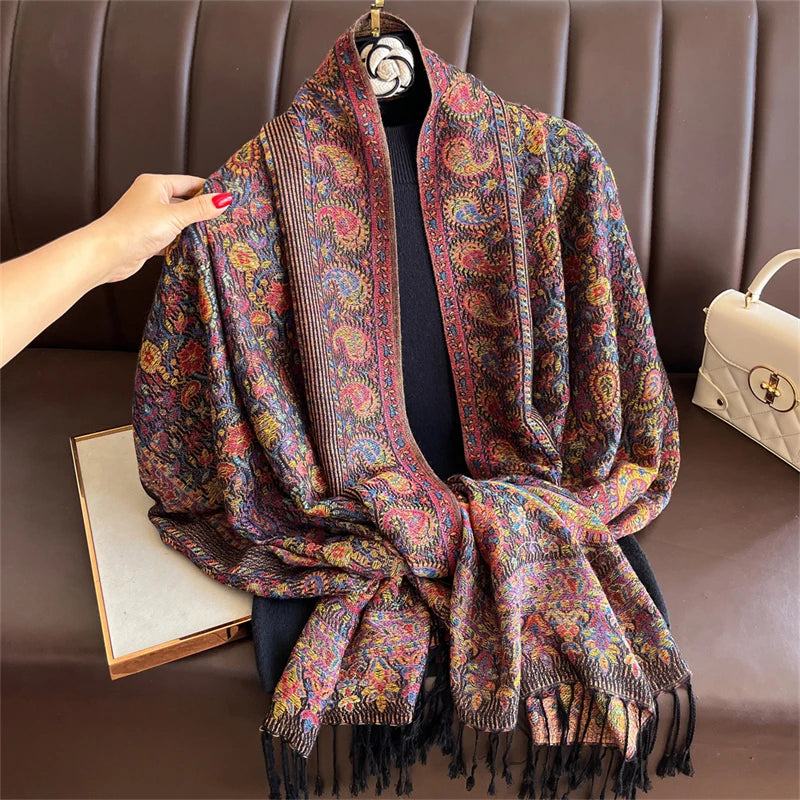 Lefèvre™ Écharpe à Motifs Bohème