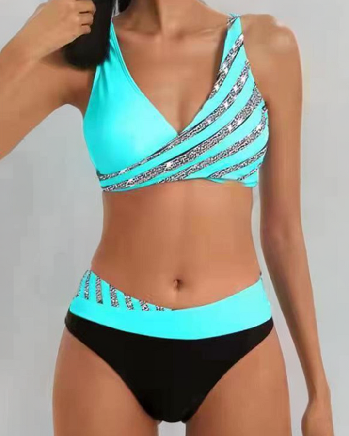 Candela™ | Bikini imprimé en tons chauds