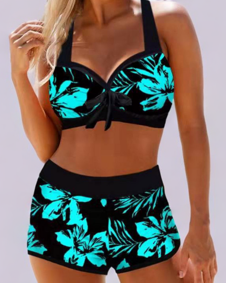 Josefa™ | Maillot de bain taille haute avec imprimé floral