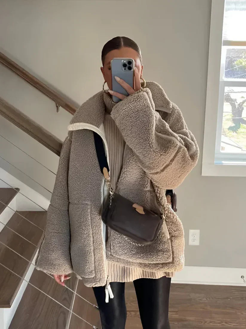 Lefèvre™ Veste d’hiver douce et chaude