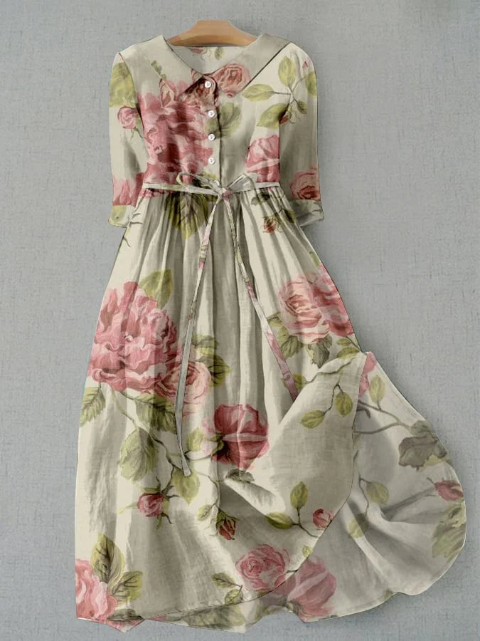 Marley - Robe Vintage Florale Ajustable