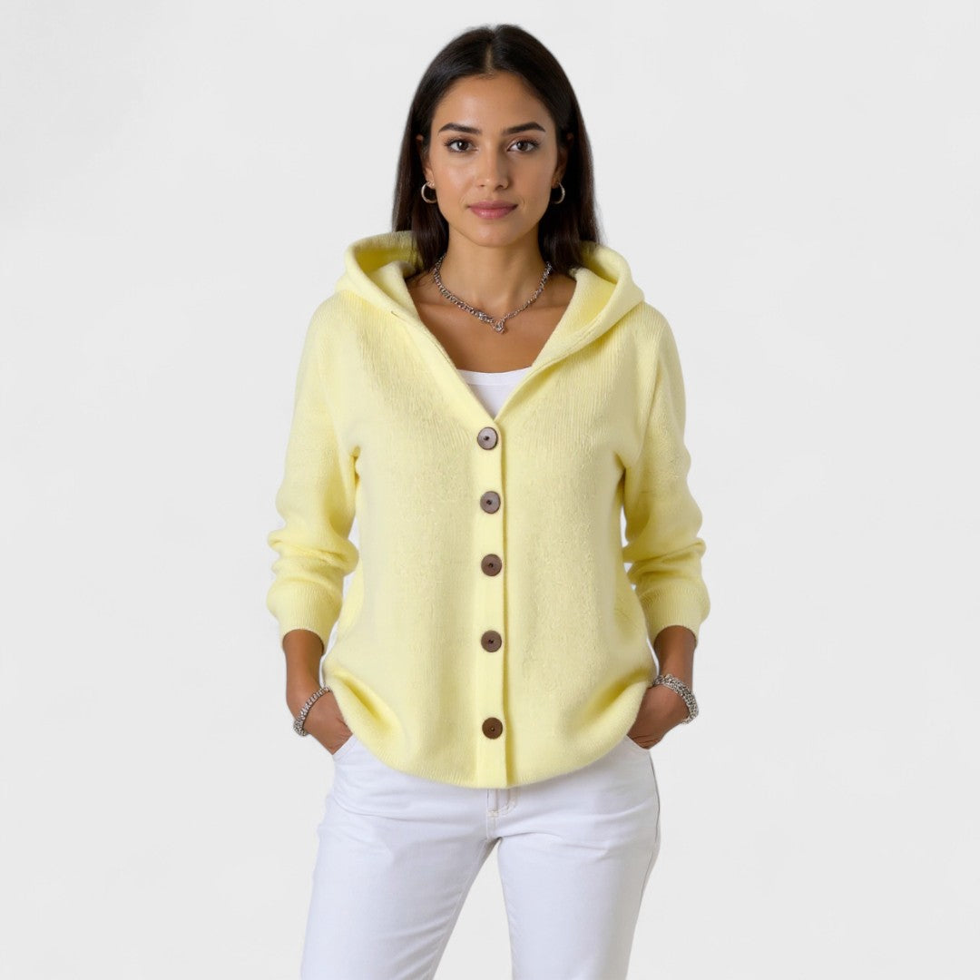 Lefèvre™ Cardigan en tricot à capuche tendance