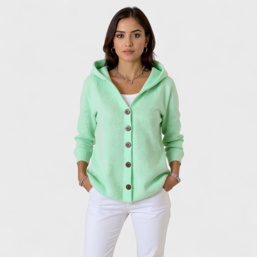 Lefèvre™ Cardigan en tricot à capuche tendance