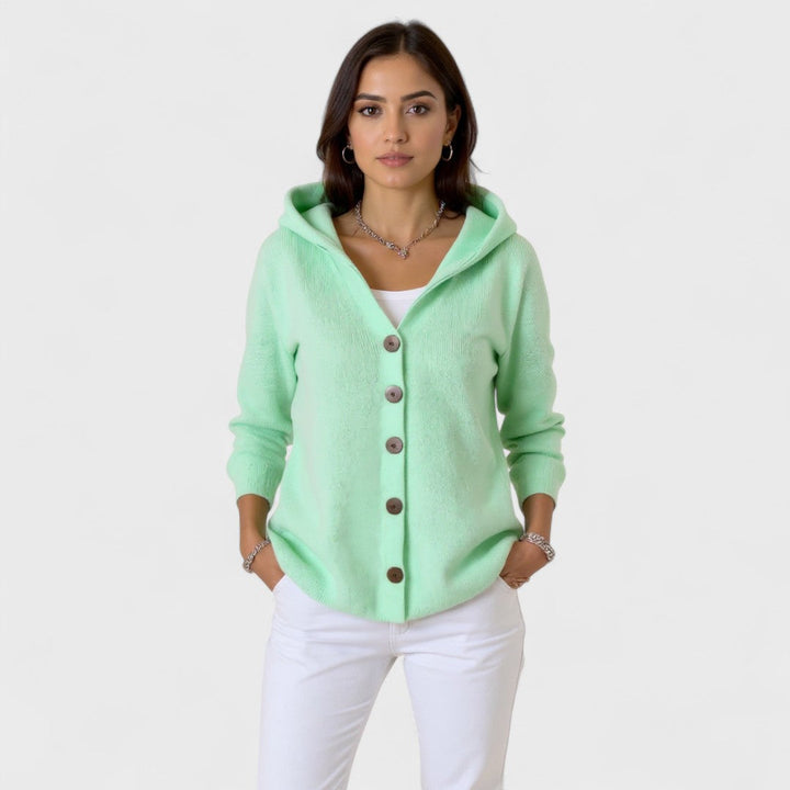 Lefèvre™ Cardigan en tricot à capuche tendance