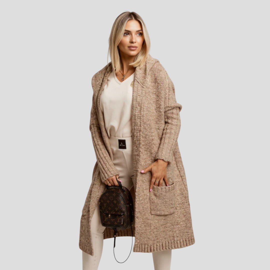 Lefèvre™ Veste longue en tricot