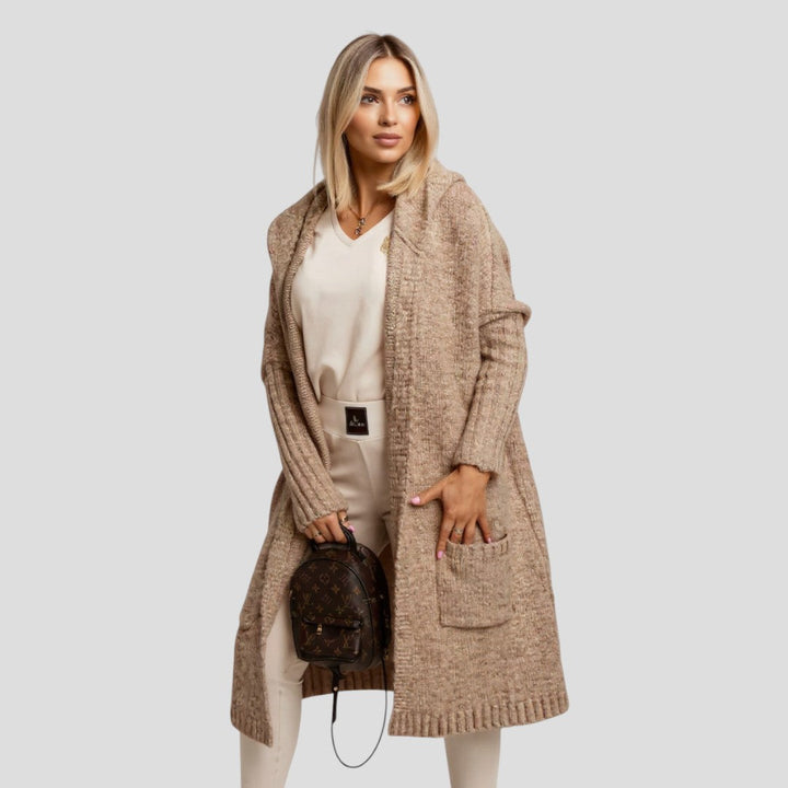 Lefèvre™ Veste longue en tricot