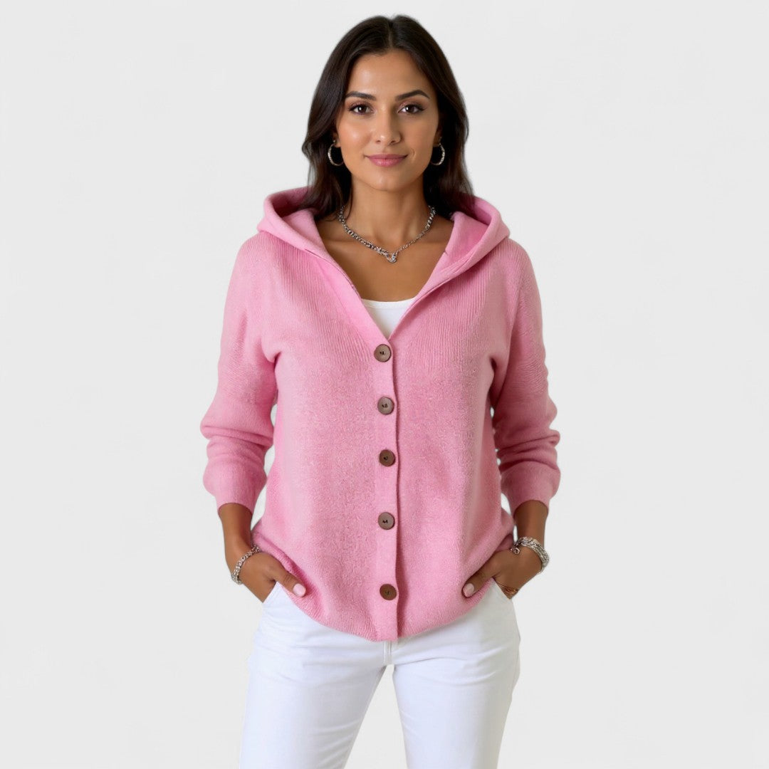 Lefèvre™ Cardigan en tricot à capuche tendance