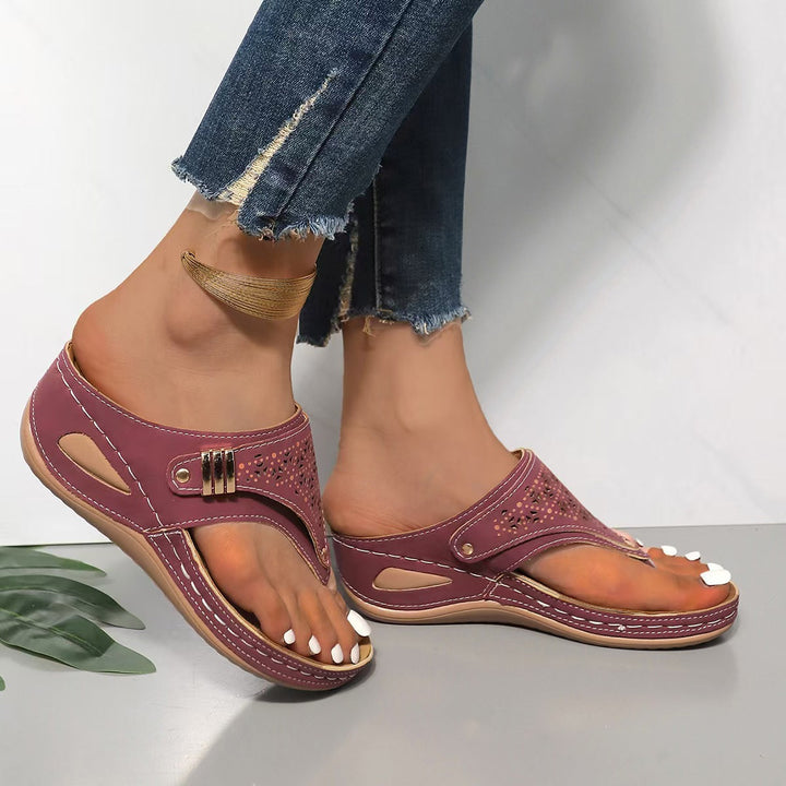 Lefèvre™ Sandales Compensées Confort & Maintien