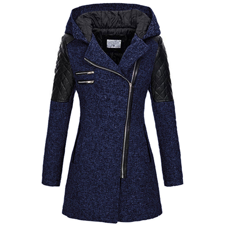 Lefèvre™ Manteau À Capuche Hivernal En Laine Pour Femmes
