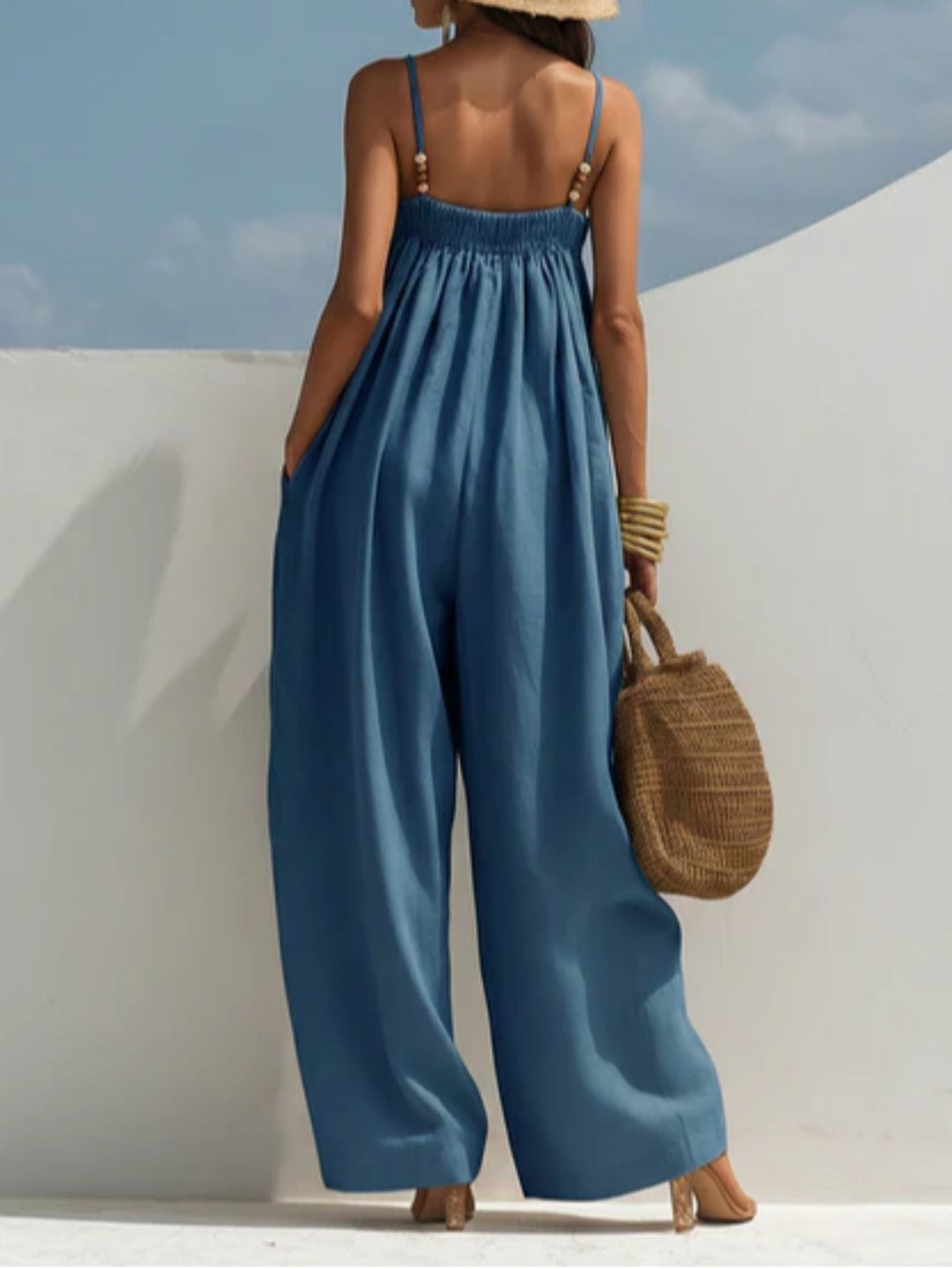 Lefèvre | Combinaison en denim à jambes larges