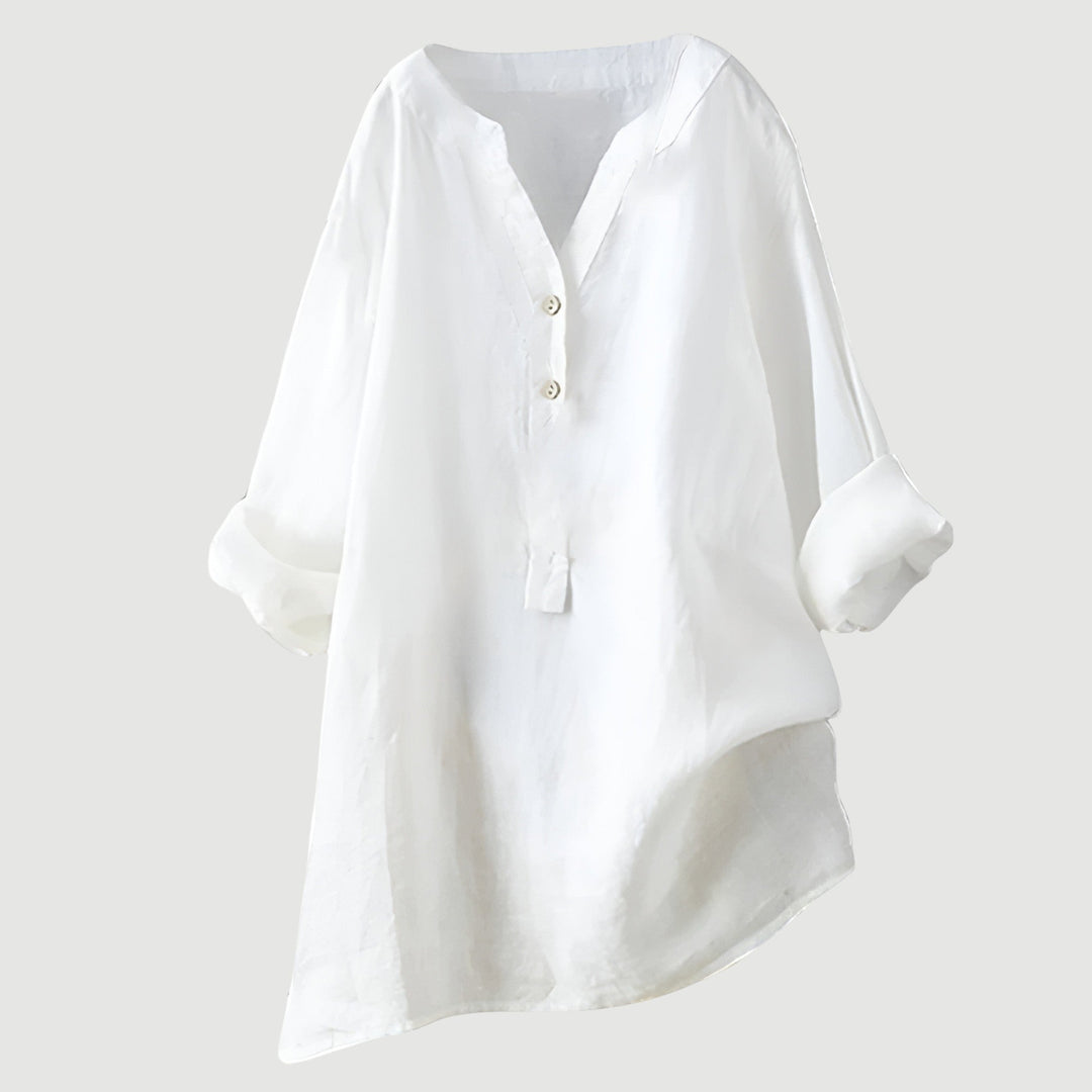 Lefèvre™  Blouse femme en lin légère et confortable