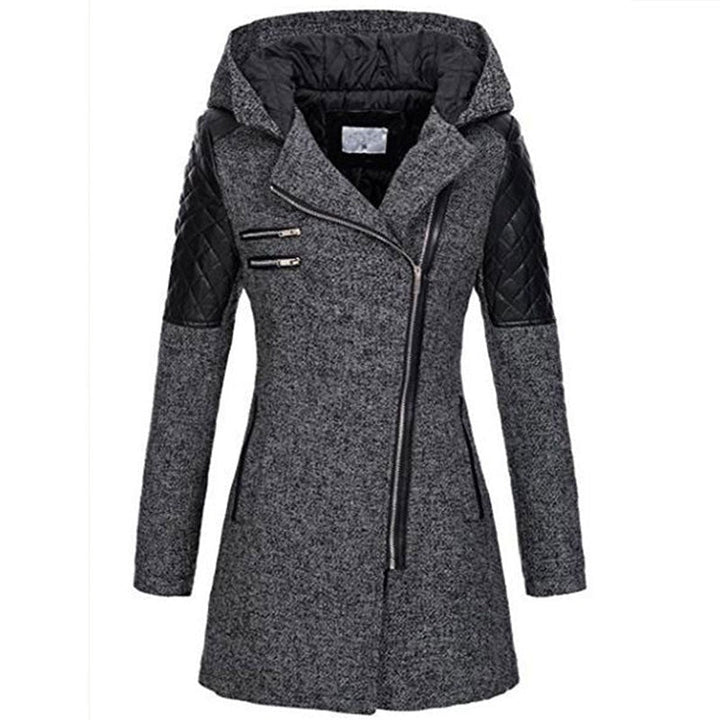 Lefèvre™ Manteau À Capuche Hivernal En Laine Pour Femmes