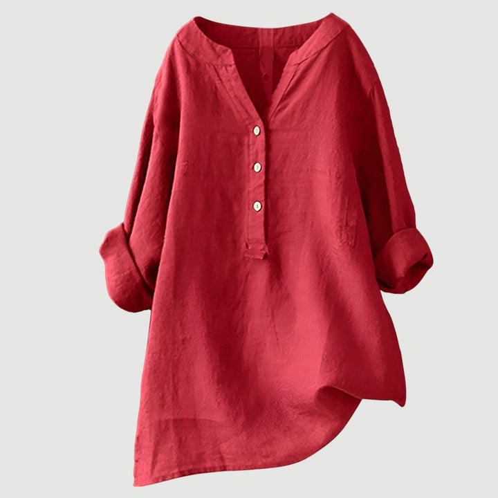 Lefèvre™  Blouse femme en lin légère et confortable