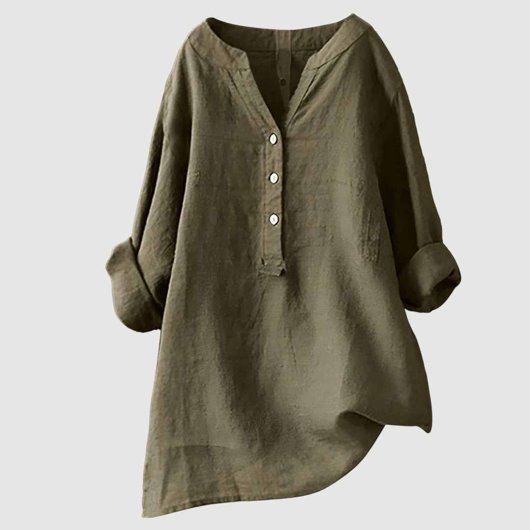 Lefèvre™  Blouse femme en lin légère et confortable