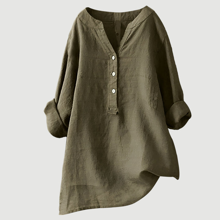 Lefèvre™  Blouse femme en lin légère et confortable