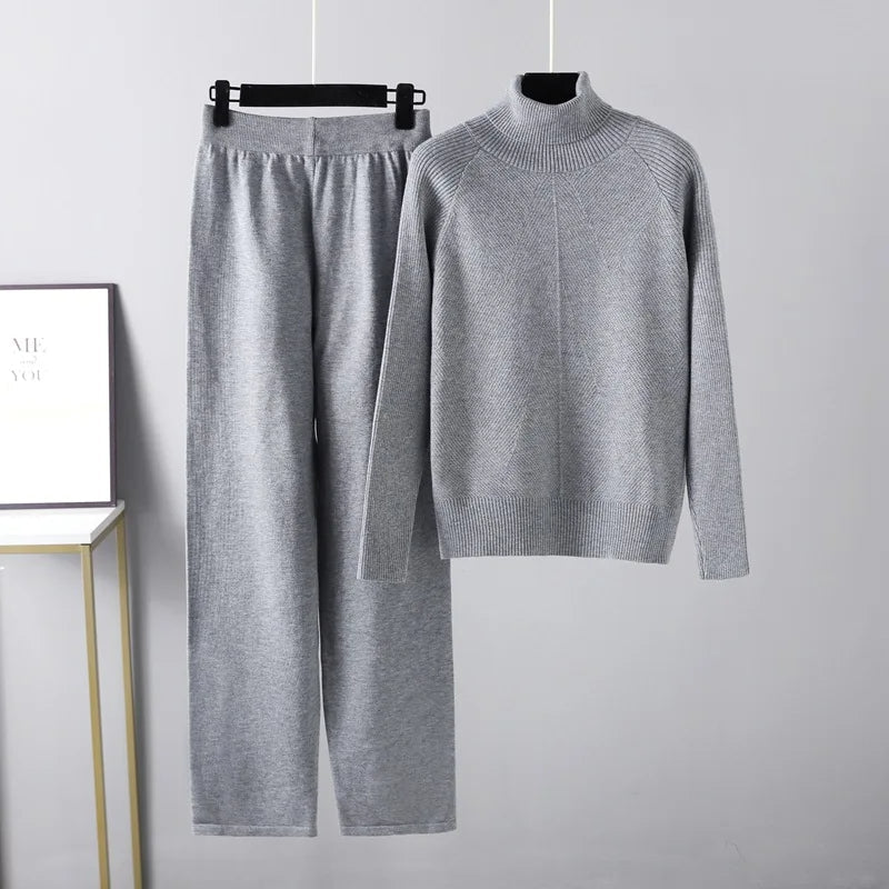 Lefèvre™ Ensemble deux pièces Lounge en tricot torsadé