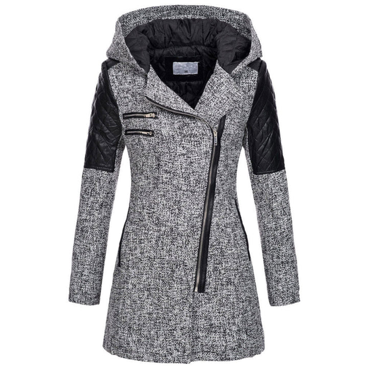 Lefèvre™ Manteau À Capuche Hivernal En Laine Pour Femmes