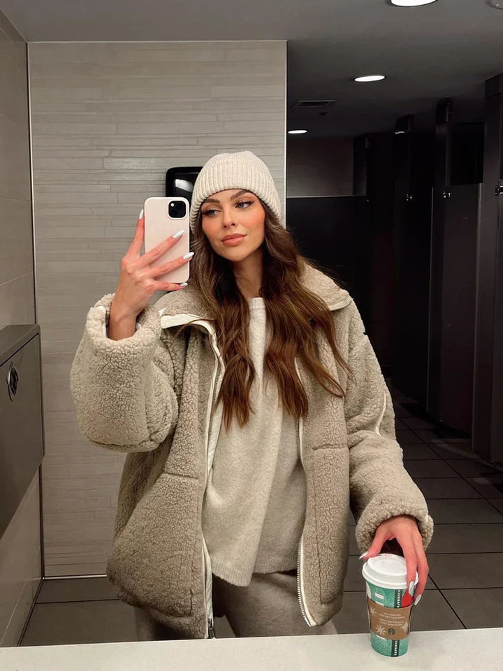 Lefèvre™ Veste d’hiver douce et chaude