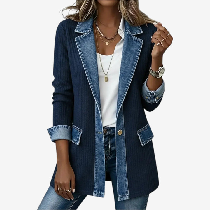 Lefèvre™ Veste en denim mélangé