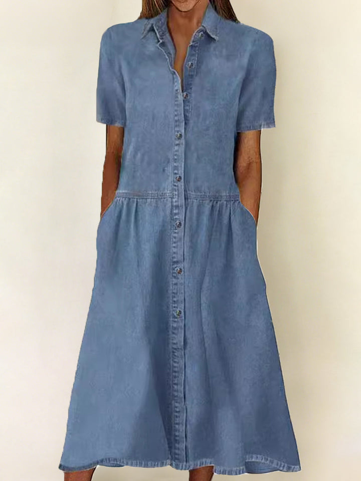 Lefèvre  | Robe en jean à manches courtes