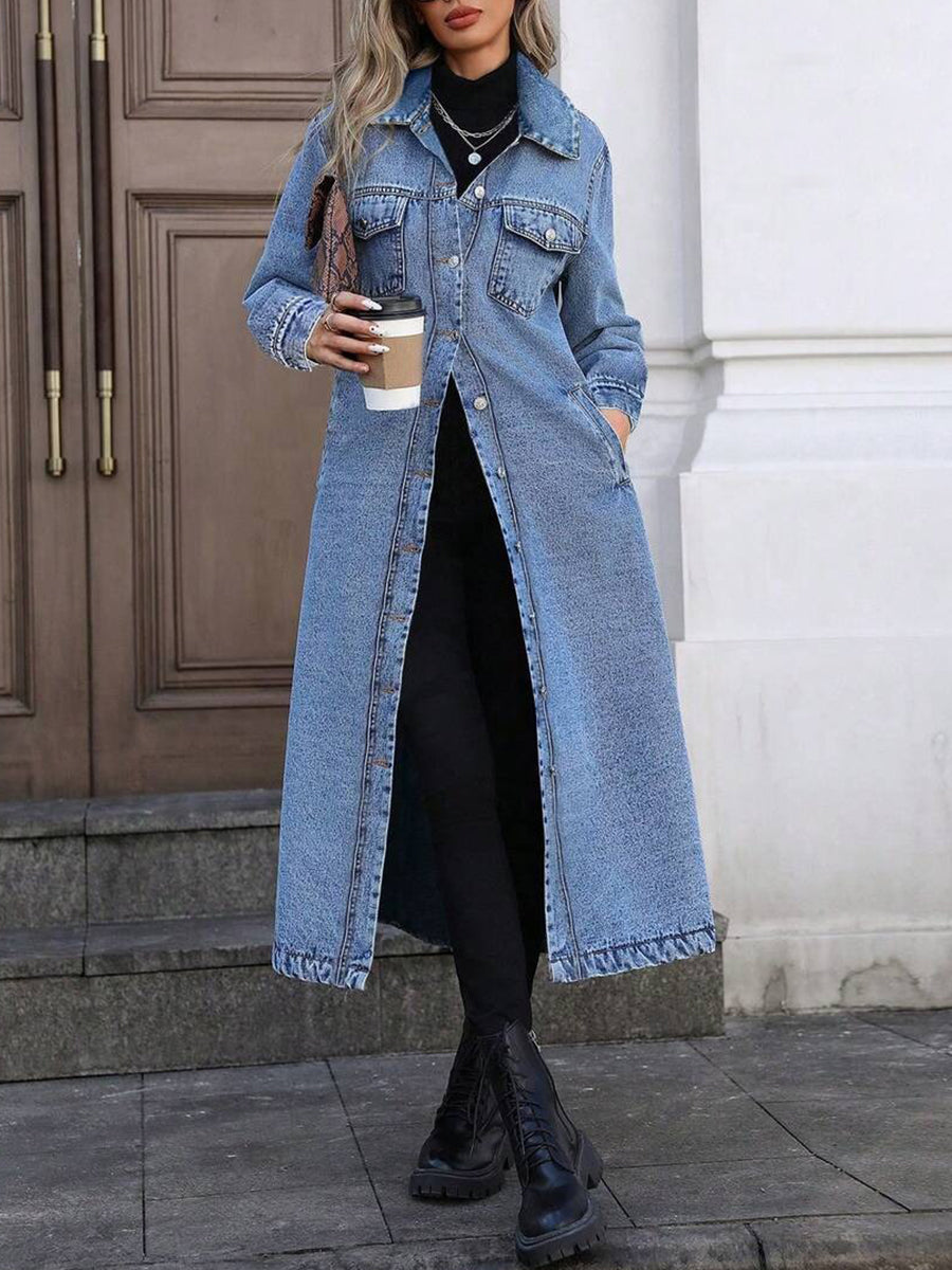 Lefèvre  Veste en jean longue et stylée