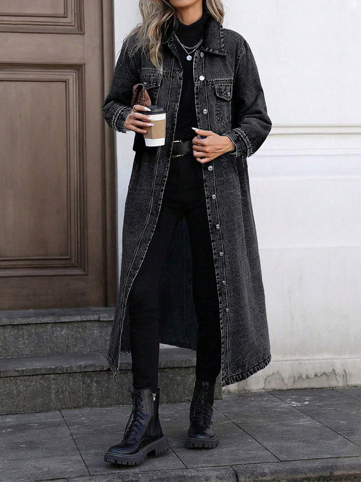 Lefèvre  Veste en jean longue et stylée