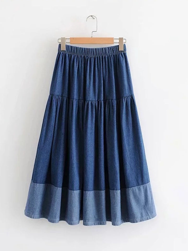 Lefèvre | Jupe en jean avec taille élastique