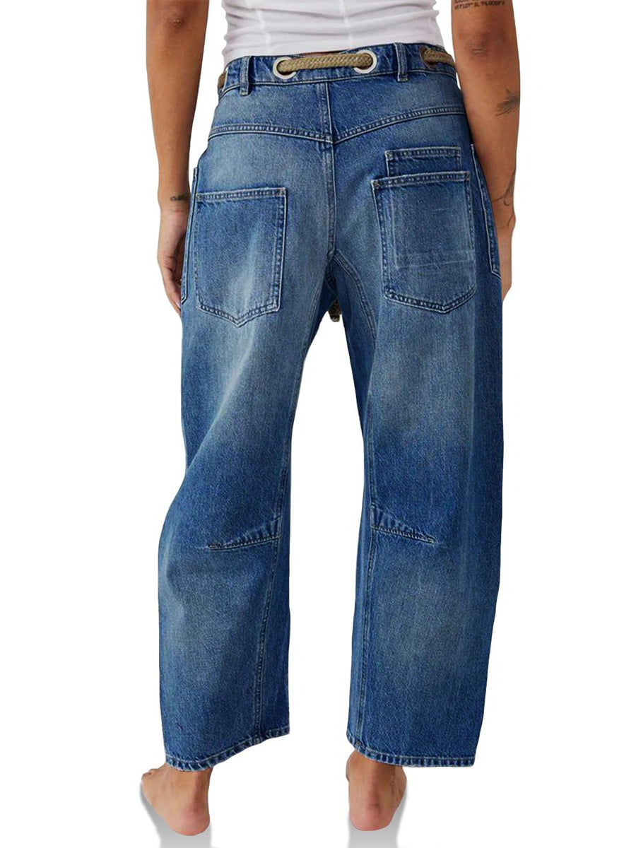 Lefèvre  | Jeans patchwork avec cordon ajustable