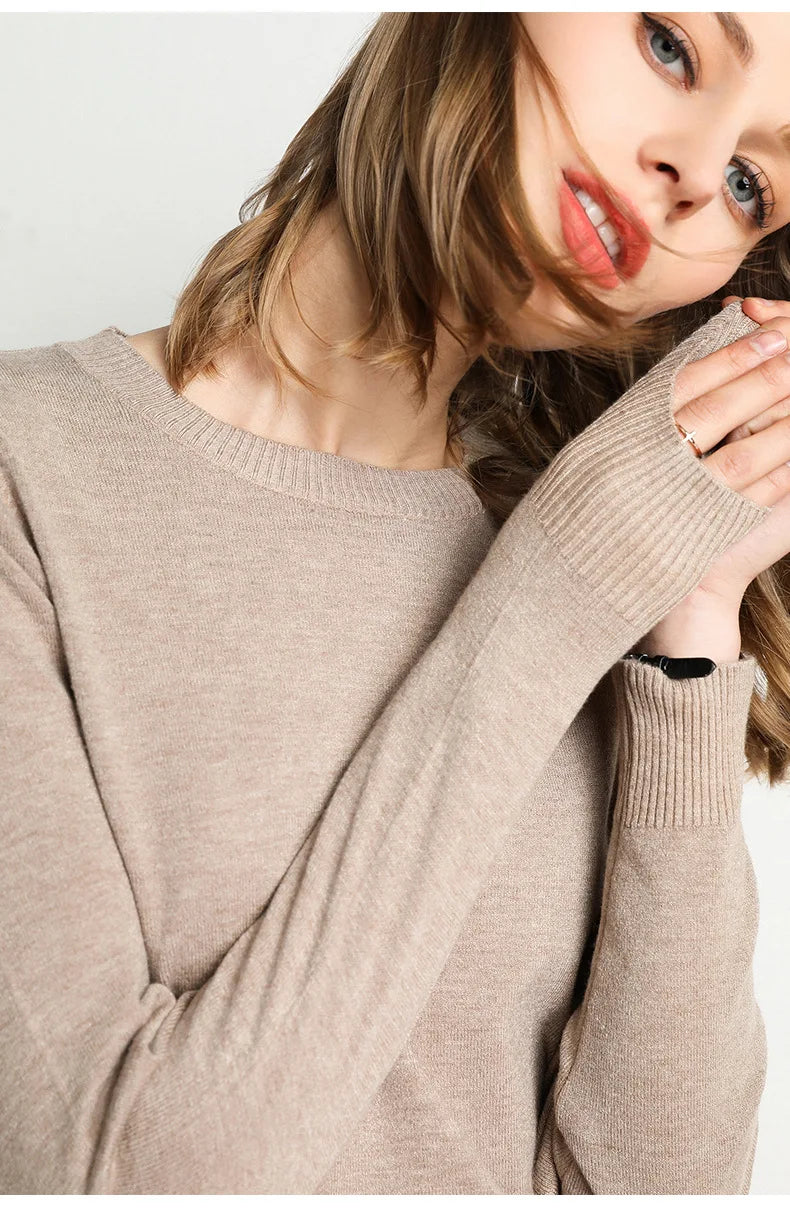 Lefèvre™ Pull confort en laine essentiel