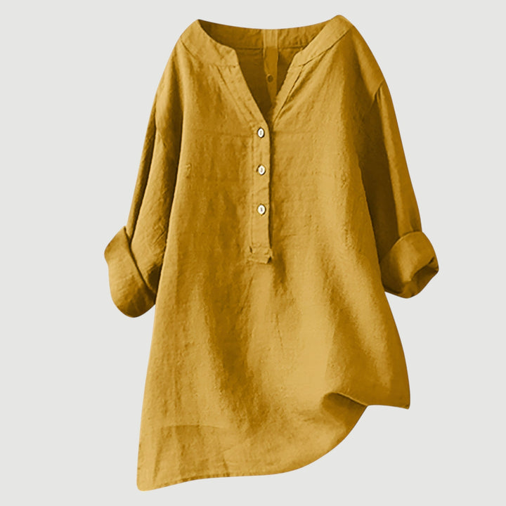 Lefèvre™  Blouse femme en lin légère et confortable
