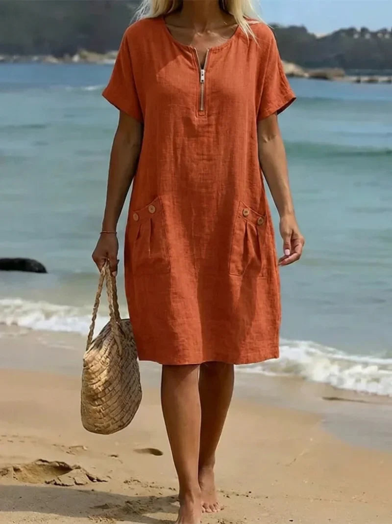Teresa | Robe avec fermeture éclair