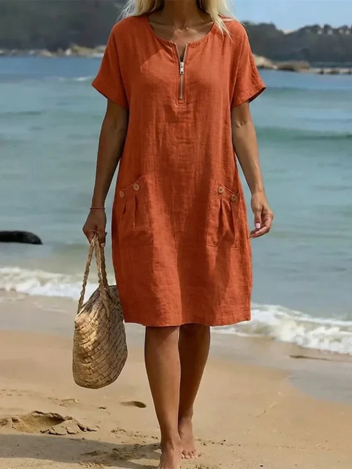 Teresa | Robe avec fermeture éclair
